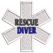 Rescue Diver digitized embroidery design