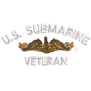 Licensed Golden Dolphin US Submarine Veteran Logo digitized embroidery design