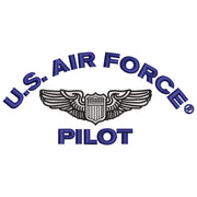 U.S. Air Force Pilot digitized embroidery design