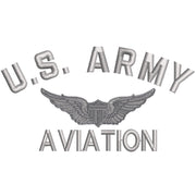 Licensed US Army Aviation digitized embroidery design