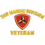 3rd Marine Division Veteran Symbol digitized embroidery design