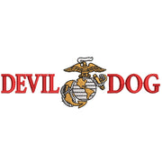 Devil Dog Symbol digitized embroidery design