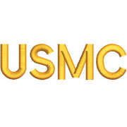 USMC Logo digitized embroidery design