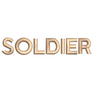 US Soldier digitized embroidery design