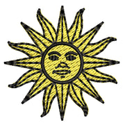 Uruguay Sun Logo digitized embroidery design