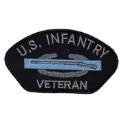 US Infantry Veteran Iron on Patch - Black OSFM