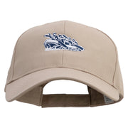 Rafting Embroidered New Big Size High Profile Twill Cap - Khaki XL-3XL