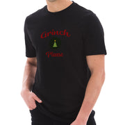 Grinch Please Pun Cotton Short Sleeve Graphic Shirt