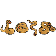 Cartoon Snake digitized embroidery design