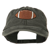 Big Size Football Embroidered Washed Cap