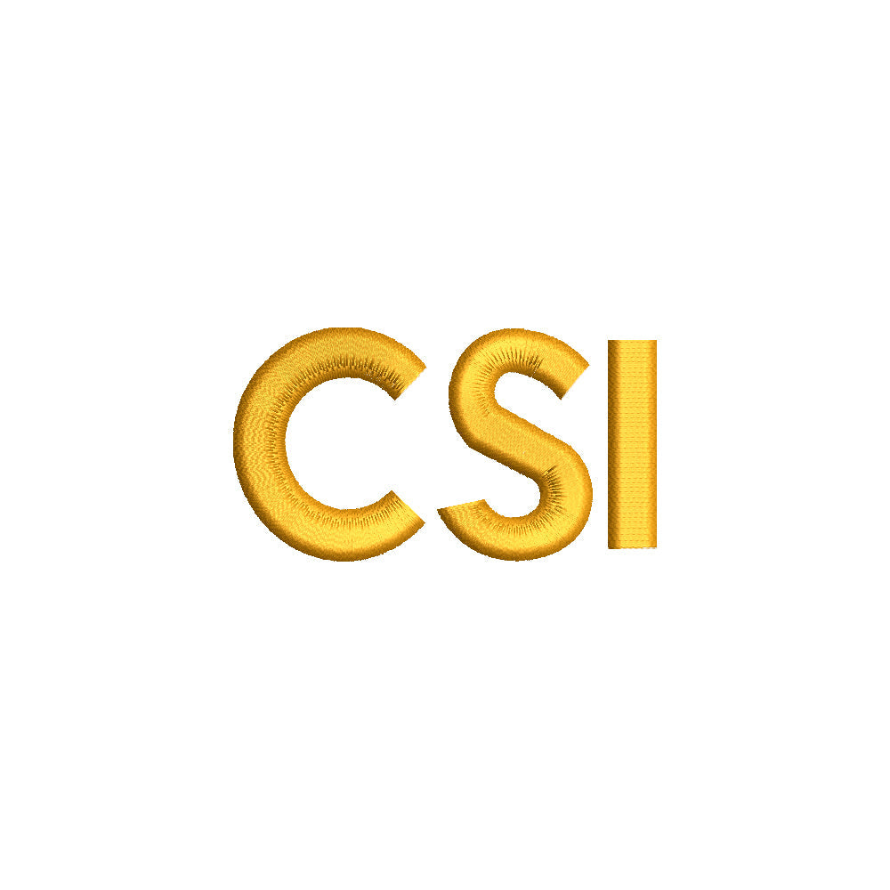 Enforcement: CSI | Embroidery Design at e4Bigs – e4Bigs.com