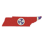 Tennessee State Flag Map Design