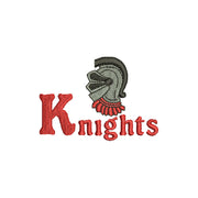 Knights Text and Mascot