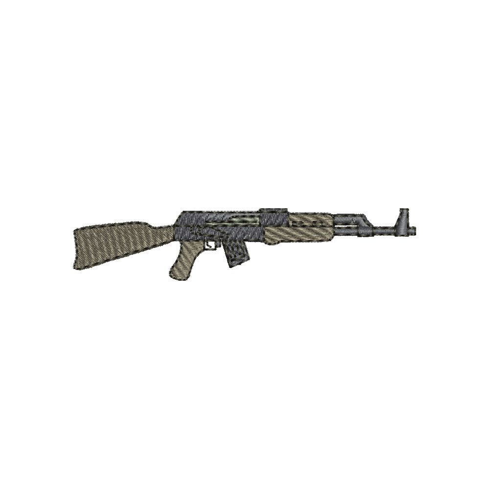 Embroidery Rifles Army: AK-47 Rifle | Embroidery Design at e4Bigs – e4Bigs.com