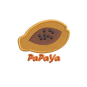 Papaya digitized embroidery design