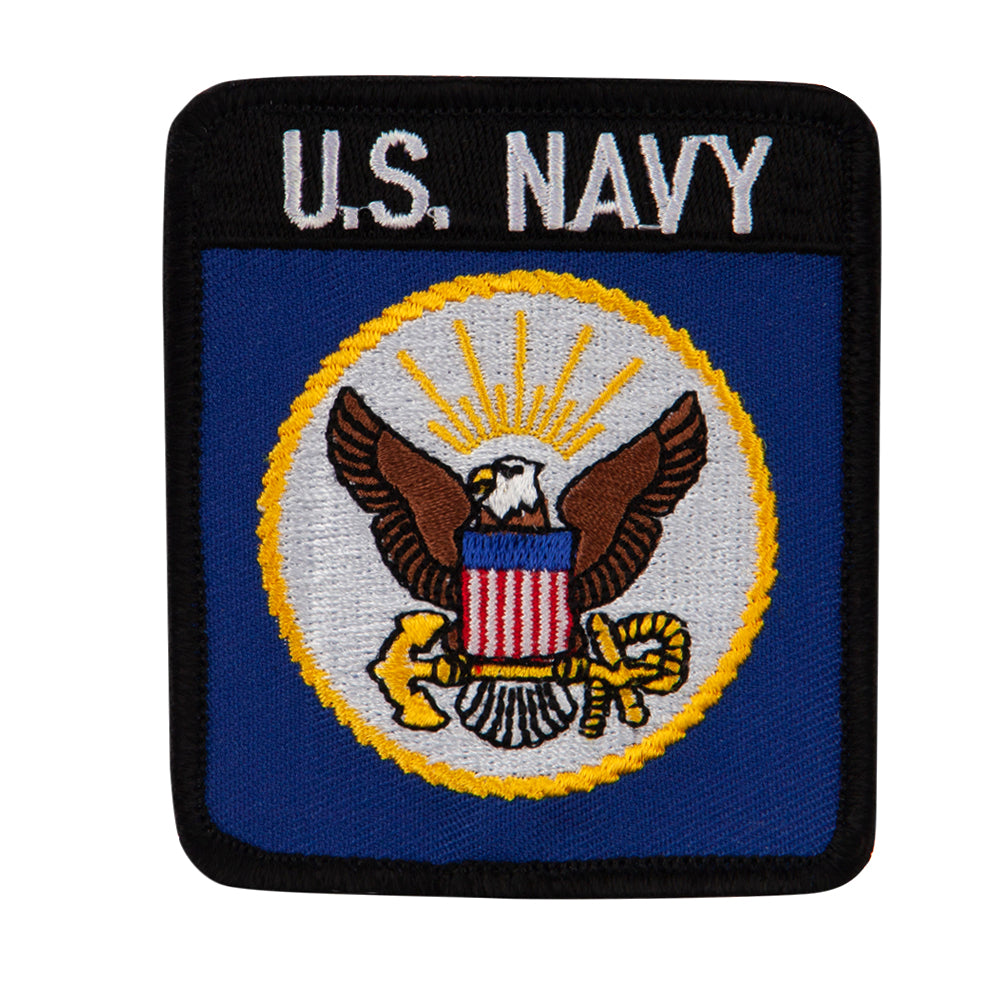 Explorer Patch 3 Inch Navy: U.S Navy Embroidered Rectangular 3 Inch Patch | Glue Patch at ...