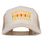 Vietnam Veteran Embroidered Big Size Mesh Cap